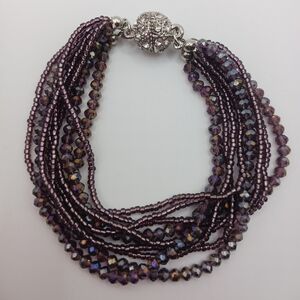 Elegant Purple Beaded Bracelet